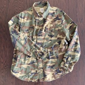 GAP - Men’s Camo Shirt/Jacket - XL - NWT